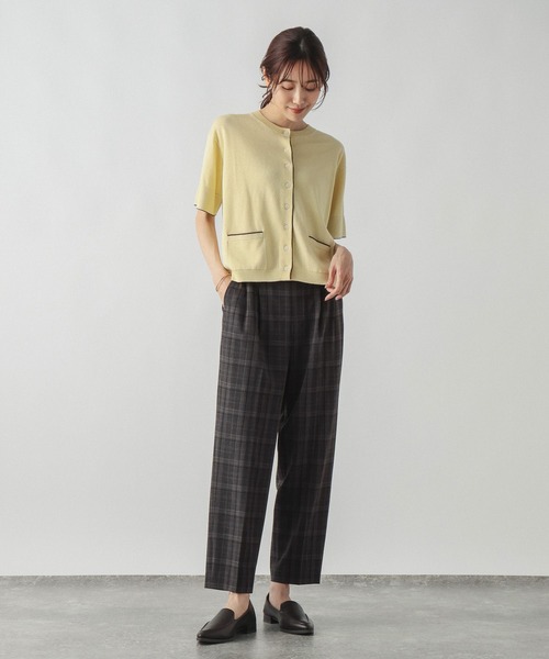 GLOBAL WORK(グローバルワーク)の「ウツクシルエットテーパードパンツ/816132(その他パンツ・レディース・ブルー系その他/グレー系その他/モカ/チャコールグレー/ブラック/ネイビー・X-SMALL/SMALL/MEDIUM/LARGE/X-LARGE/M-Long/XL-Long/L-Long/S-Long/XX-LARGE)」の17枚目の写真