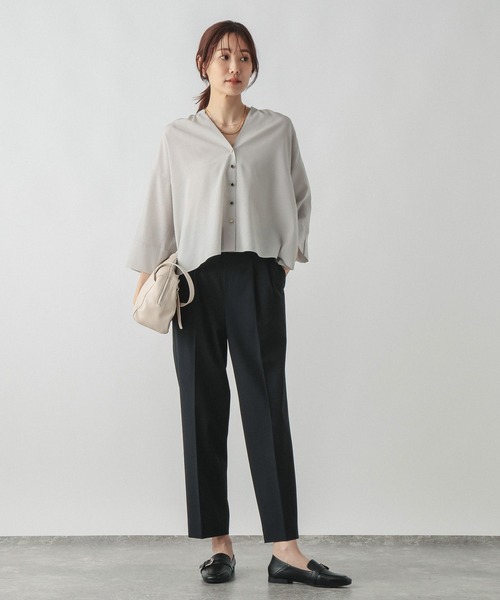 GLOBAL WORK(グローバルワーク)の「ウツクシルエットテーパードパンツ/816132(その他パンツ・レディース・ブルー系その他/グレー系その他/モカ/チャコールグレー/ブラック/ネイビー・X-SMALL/SMALL/MEDIUM/LARGE/X-LARGE/M-Long/XL-Long/L-Long/S-Long/XX-LARGE)」の13枚目の写真
