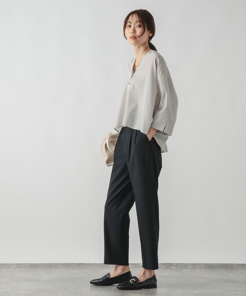 GLOBAL WORK(グローバルワーク)の「ウツクシルエットテーパードパンツ/816132(その他パンツ・レディース・ブルー系その他/グレー系その他/モカ/チャコールグレー/ブラック/ネイビー・X-SMALL/SMALL/MEDIUM/LARGE/X-LARGE/M-Long/XL-Long/L-Long/S-Long/XX-LARGE)」の14枚目の写真