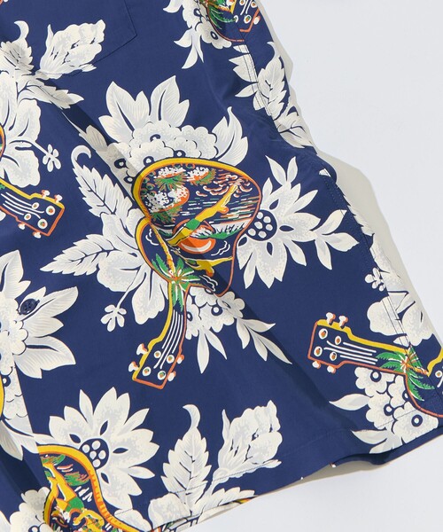 SUN SURF(サンサーフ)の「【SUN SURF/サンサーフ】UKULELE MELODYS/S RAYON HAWAIIAN SHIRT(シャツ/ブラウス・メンズ・ネイビー/ブラウン・L/XL)」の9枚目の写真