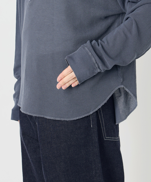 FRAMeWORK(フレームワーク)の「≪追加≫サーフニットヘンリーTee 2(Tシャツ/カットソー・レディース・ネイビー/チャコールグレー/ホワイト・FREE)」の11枚目の写真