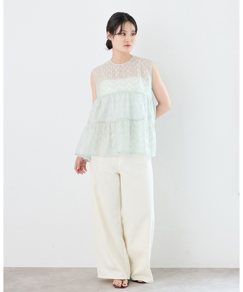 IENA(イエナ)の「《WEB限定/追加》TORRAZZO DONNA/トラッゾドンナ ドットブラウス(シャツ/ブラウス・レディース・グリーン/ブラック・FREE)」の5枚目の写真
