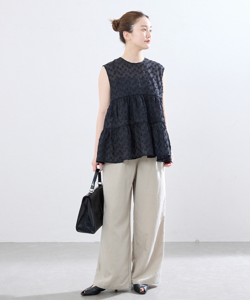 IENA(イエナ)の「《WEB限定/追加》TORRAZZO DONNA/トラッゾドンナ ドットブラウス(シャツ/ブラウス・レディース・グリーン/ブラック・FREE)」の10枚目の写真