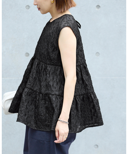 IENA(イエナ)の「《WEB限定/追加》TORRAZZO DONNA/トラッゾドンナ ドットブラウス(シャツ/ブラウス・レディース・グリーン/ブラック・FREE)」の13枚目の写真
