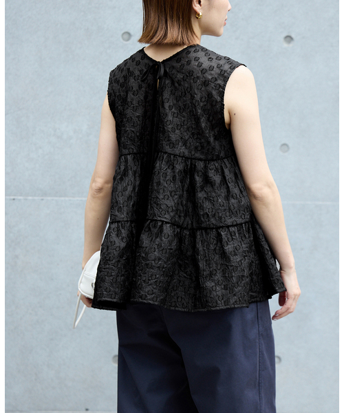 IENA(イエナ)の「《WEB限定/追加》TORRAZZO DONNA/トラッゾドンナ ドットブラウス(シャツ/ブラウス・レディース・グリーン/ブラック・FREE)」の15枚目の写真