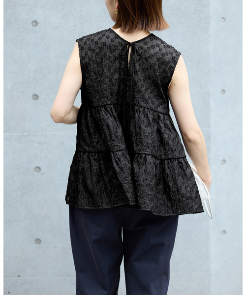 IENA(イエナ)の「《WEB限定/追加》TORRAZZO DONNA/トラッゾドンナ ドットブラウス(シャツ/ブラウス・レディース・グリーン/ブラック・FREE)」の16枚目の写真