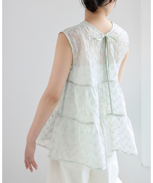 IENA(イエナ)の「《WEB限定/追加》TORRAZZO DONNA/トラッゾドンナ ドットブラウス(シャツ/ブラウス・レディース・グリーン/ブラック・FREE)」の21枚目の写真