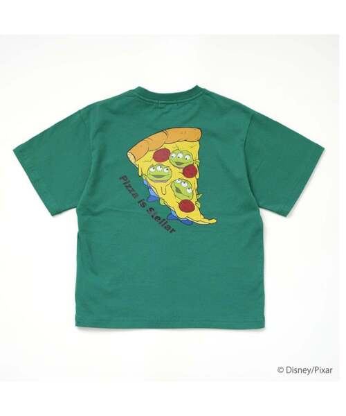 XLARGE KIDS(エクストララージキッズ)の「【Disney/Pixar】トイ・ストーリー/ピザプラネット/半袖Tシャツ(Tシャツ/カットソー・キッズ・ブラック/ホワイト/グリーン・110cm/100cm/90cm/80cm/140cm/130cm/120cm)」の5枚目の写真