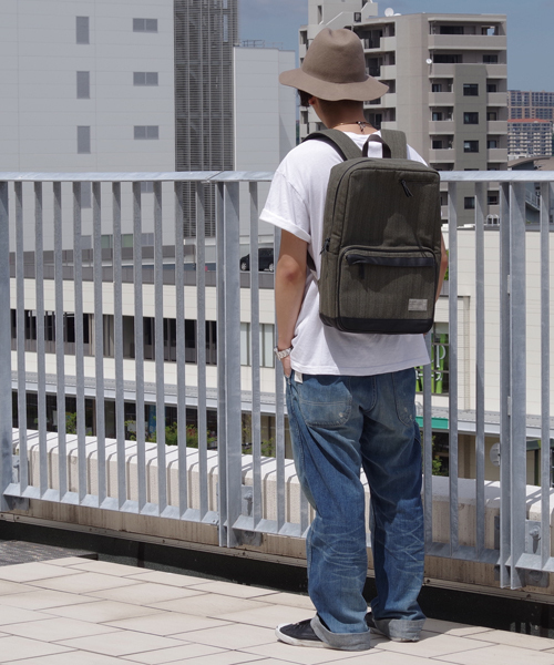 HEX(ヘックス)の「【HEX/ヘックス】ORIGIN BACKPACK(バックパック/リュック・メンズ・グレー/チャコールグレー/ブルー/グレー×ホワイト・FREE)」の2枚目の写真