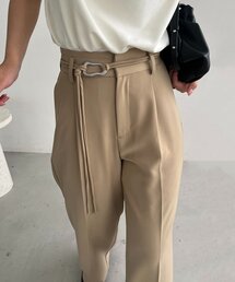 CAPRICIEUX LE'MAGE | 【サイズ展開あり】ニュアンスベルトスラックスパンツ(スラックス)