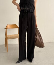CAPRICIEUX LE'MAGE | 【サイズ展開あり】ニュアンスベルトスラックスパンツ(スラックス)