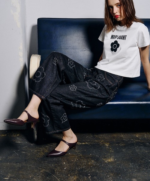 MARY QUANT(マリークワント)の「MARY QUANT/DAISY DENIM PANTS(デニムパンツ・レディース・ブラック・ONE SIZE)」の4枚目の写真