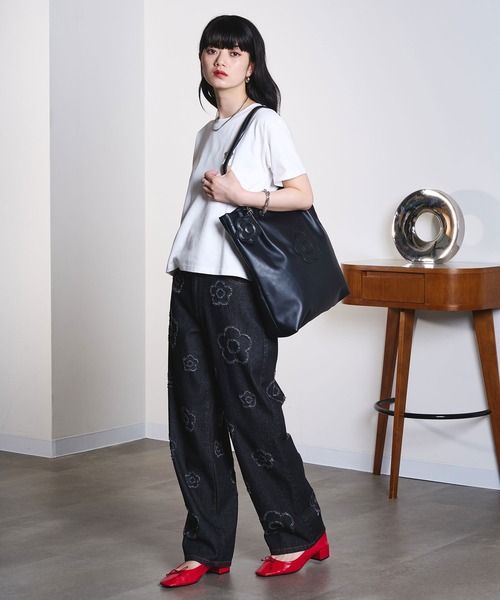 MARY QUANT(マリークワント)の「MARY QUANT/DAISY DENIM PANTS(デニムパンツ・レディース・ブラック・ONE SIZE)」の10枚目の写真