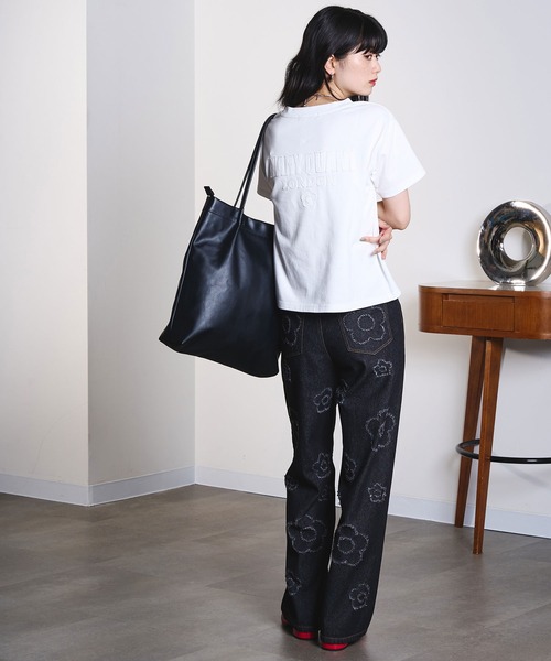 MARY QUANT(マリークワント)の「MARY QUANT/DAISY DENIM PANTS(デニムパンツ・レディース・ブラック・ONE SIZE)」の13枚目の写真