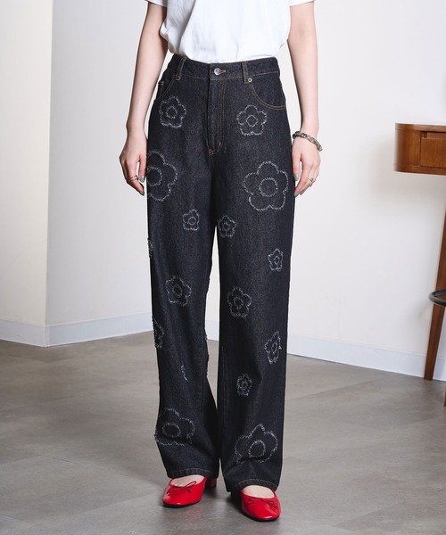 MARY QUANT(マリークワント)の「MARY QUANT/DAISY DENIM PANTS(デニムパンツ・レディース・ブラック・ONE SIZE)」の14枚目の写真