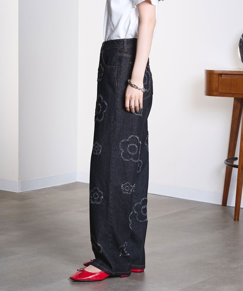 MARY QUANT(マリークワント)の「MARY QUANT/DAISY DENIM PANTS(デニムパンツ・レディース・ブラック・ONE SIZE)」の15枚目の写真