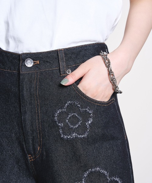 MARY QUANT(マリークワント)の「MARY QUANT/DAISY DENIM PANTS(デニムパンツ・レディース・ブラック・ONE SIZE)」の17枚目の写真