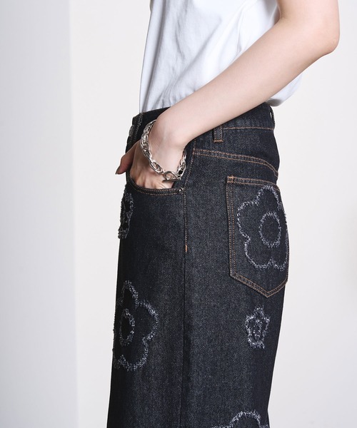 MARY QUANT(マリークワント)の「MARY QUANT/DAISY DENIM PANTS(デニムパンツ・レディース・ブラック・ONE SIZE)」の18枚目の写真