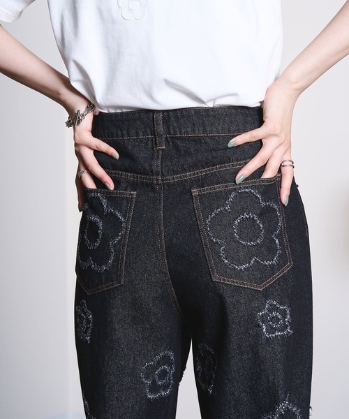 MARY QUANT(マリークワント)の「MARY QUANT/DAISY DENIM PANTS(デニムパンツ・レディース・ブラック・ONE SIZE)」の19枚目の写真