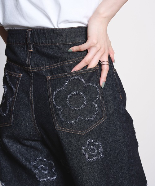 MARY QUANT(マリークワント)の「MARY QUANT/DAISY DENIM PANTS(デニムパンツ・レディース・ブラック・ONE SIZE)」の20枚目の写真
