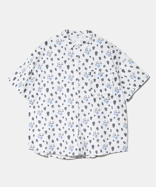 Colork（カラック）の「COLORK/カラック　総柄シャツ（シャツ/ブラウス・レディース・イエロー/ホワイト・FREE）」の2枚目の写真