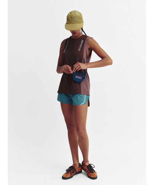 MENASOO(ミナス)の「Refocus Mesh Sleeveless Top_Brown(Tシャツ/カットソー・レディース・ブラウン・1/2)」の4枚目の写真