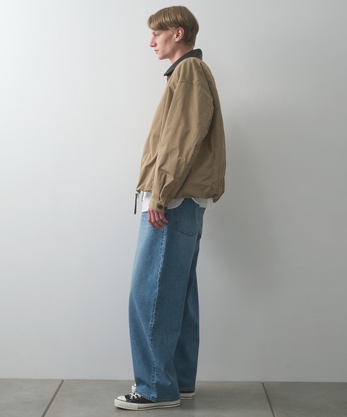 STUDIOUS(ステュディオス)の「【STUDIOUS】Barrel Denim pants(デニムパンツ・メンズ・ブルー/ブラック・2/1/3)」の9枚目の写真