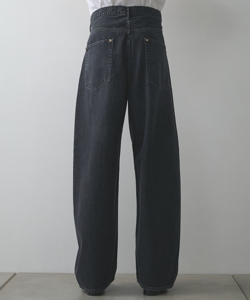 STUDIOUS(ステュディオス)の「【STUDIOUS】Barrel Denim pants(デニムパンツ・メンズ・ブルー/ブラック・2/1/3)」の12枚目の写真