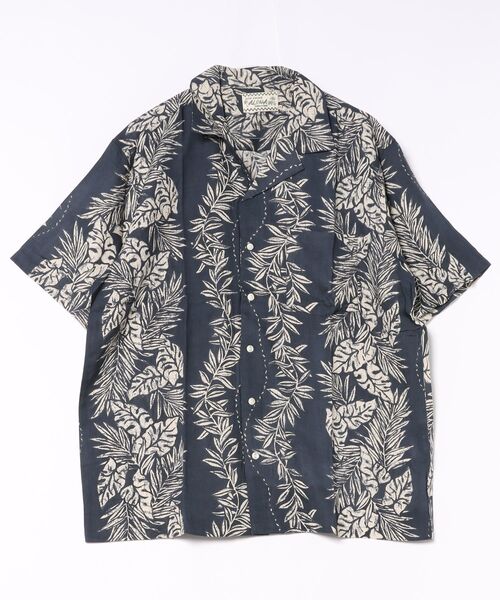 Kahiko(カヒコ)の「【Kahiko】イリオMEN'Sアロハシャツ(シャツ/ブラウス・メンズ・カーキ/ブラック・FREE)」の1枚目の写真