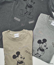 FRAMeWORK | WIFFLE 別注［Mickey Mouse］embroidery T(Tシャツ/カットソー)