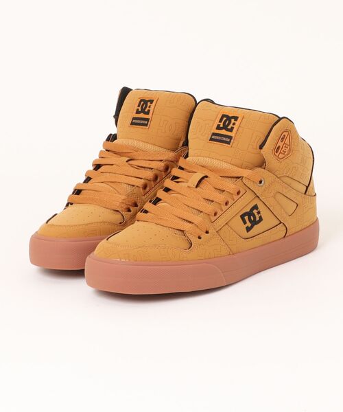 DC SHOES（ディーシーシューズ）の「DC SHOES ディーシーシューズ PURE HIGH-TOP SE SN メンズスニーカー ハイカット(ピュアハイトップSESN)（スニーカー・メンズ・ホワイト系その他/キャメル・28.0cm/30.0cm/29.0cm/27.5cm/27.0cm/26.5cm/26.0cm/25.5cm）」の2枚目の写真