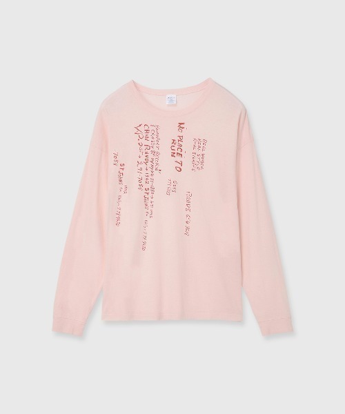 CREDONA(クレドナ)の「PARMANENT L/S TEE/パーマネントロングスリーブTシャツ(Tシャツ/カットソー・レディース・ブラック系その他2/ホワイト系その他2/レッド/ホワイト/ネイビー/ブラック/ホワイト系その他3/ホワイト系その他/ブラック系その他/ピンク・FREE)」の11枚目の写真
