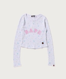 LISA MILO STA PATTERN WAFFLE SLIM FIT LS TEE