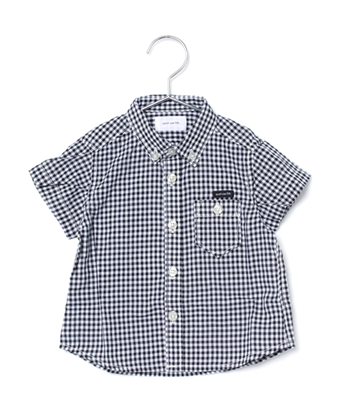 quoti use fith（クゥオティ　ユース　フィス）の「半袖シャツ（シャツ/ブラウス・キッズ・ブラック/ブルー/グレー・80/90/110/130/100/120）」の12枚目の写真