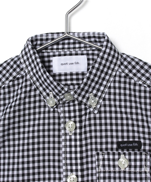 quoti use fith（クゥオティ　ユース　フィス）の「半袖シャツ（シャツ/ブラウス・キッズ・ブラック/ブルー/グレー・80/90/110/130/100/120）」の8枚目の写真