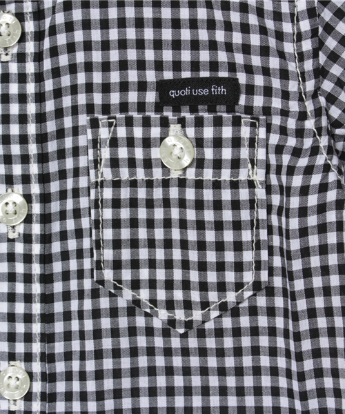 quoti use fith（クゥオティ　ユース　フィス）の「半袖シャツ（シャツ/ブラウス・キッズ・ブラック/ブルー/グレー・80/90/110/130/100/120）」の9枚目の写真