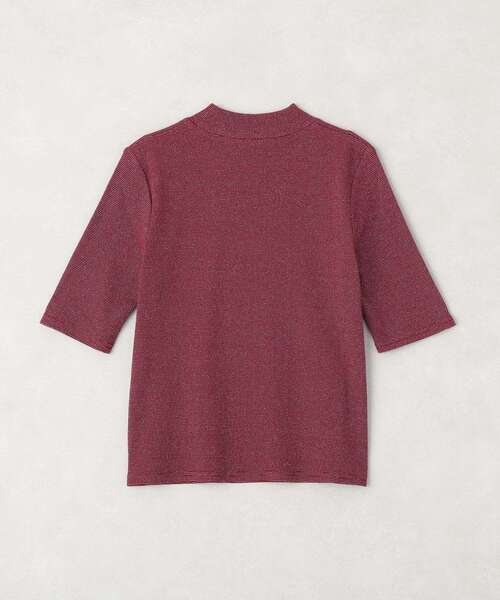 earth music&ecology(アースミュージックアンドエコロジー)の「ラメリブプチハイネックTシャツ(Tシャツ/カットソー・レディース・オフホワイト/ブラック/ボルドー・FREE)」の14枚目の写真