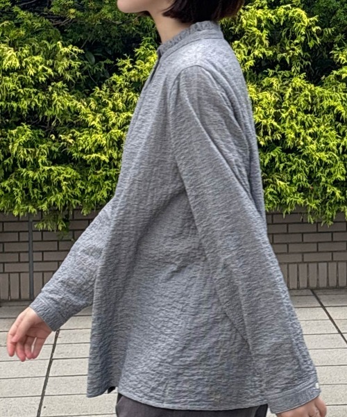 SELF+SERVICE(セルフサービス)の「エリフリルオーガニック綿入シャツ(シャツ/ブラウス・レディース・アイボリー系/ホワイト/グレー系その他/ブルー系その他・M/XL/L)」の13枚目の写真