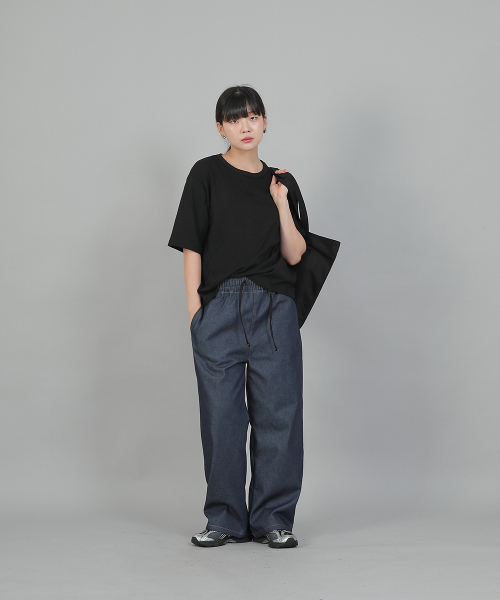 SAINTCREW（セントクルー）の「ビッグサイズトラペーズエコバッグ TBE-163 ブラック（エコバッグ/サブバッグ・レディース・その他・フリー）」の8枚目の写真