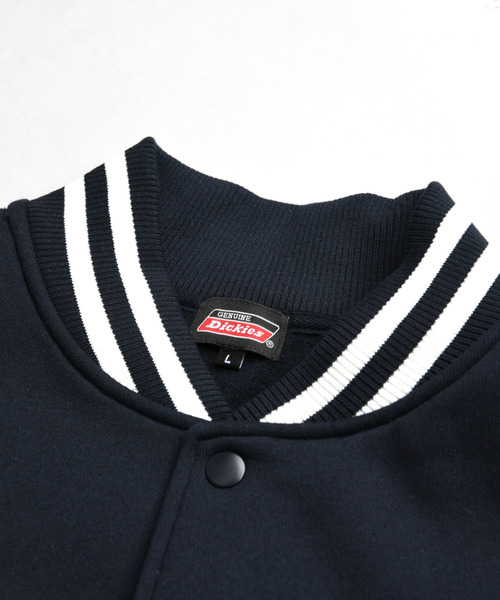 Dickies(ディッキーズ)の「【Genuine Dickies/ジェニュインディッキーズ】サガラ刺繍ビッグロゴ ポンチスタジャン/ルーズシルエット 配色ワッペンブルゾン ユニセックス(スタジャン・メンズ・ブラック/ネイビー・MEDIUM/X-LARGE/LARGE)」の20枚目の写真