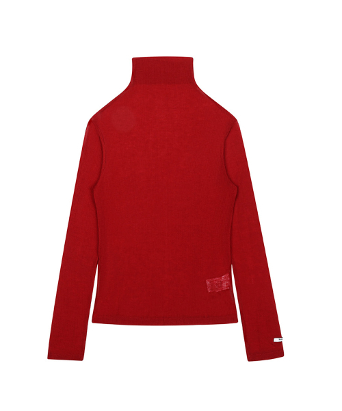 LOTSYOU(ロッツユー)の「Benny Wool Turtleneck T-shirt Red(Tシャツ/カットソー・レディース・その他・OS)」の5枚目の写真