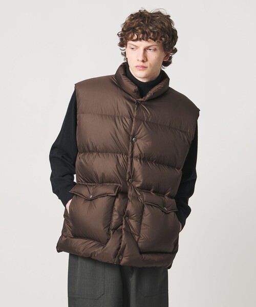 LOEFF(ロエフ)の「<LOEFF>ダウン ベスト UNISEX(ダウンベスト・レディース・ブラック/ダークブラウン・0/1/2)」の2枚目の写真