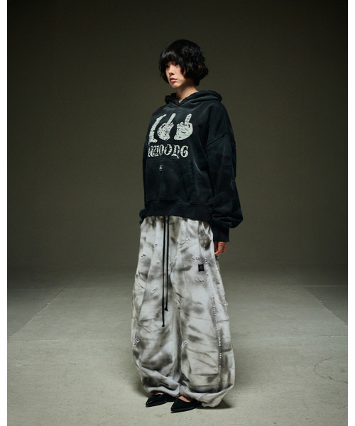 MWOONG(ムン)の「Destroyed P dusty gray B(スウェットパンツ・レディース・その他・FREE)」の5枚目の写真