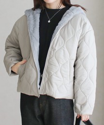 NYLAUS（ナイラス）の「【SG】フード付きファーブルゾン 中綿ブルゾン（ブルゾン）」