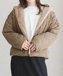 【SG】フード付きファーブルゾン 中綿ブルゾン