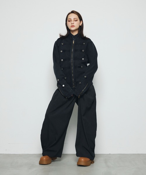 DAZE(デイズ)の「ナポレオンデザイン デニムジャケット(デニムジャケット・メンズ・ブラック系・LARGE/MEDIUM/SMALL)」の15枚目の写真