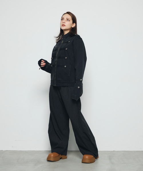 DAZE(デイズ)の「ナポレオンデザイン デニムジャケット(デニムジャケット・メンズ・ブラック系・LARGE/MEDIUM/SMALL)」の16枚目の写真