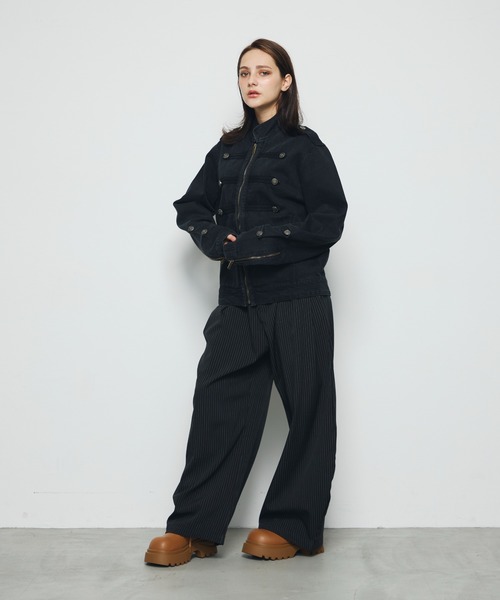 DAZE(デイズ)の「ナポレオンデザイン デニムジャケット(デニムジャケット・メンズ・ブラック系・LARGE/MEDIUM/SMALL)」の17枚目の写真