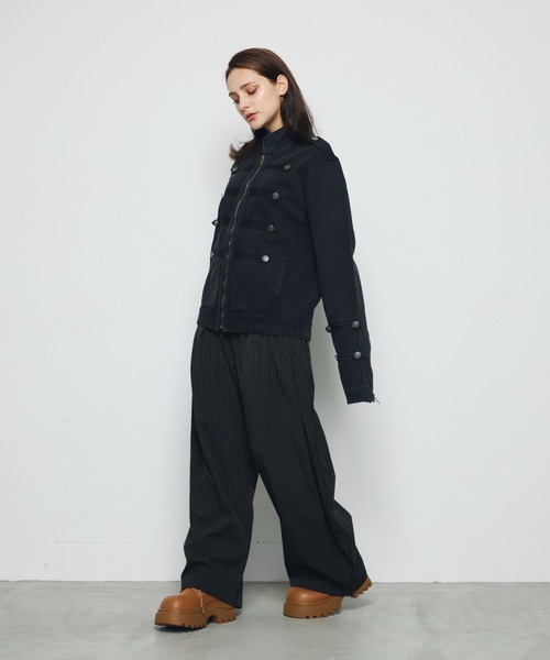 DAZE(デイズ)の「ナポレオンデザイン デニムジャケット(デニムジャケット・メンズ・ブラック系・LARGE/MEDIUM/SMALL)」の18枚目の写真