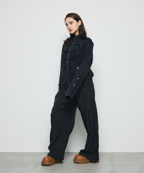 DAZE(デイズ)の「ナポレオンデザイン デニムジャケット(デニムジャケット・メンズ・ブラック系・LARGE/MEDIUM/SMALL)」の19枚目の写真